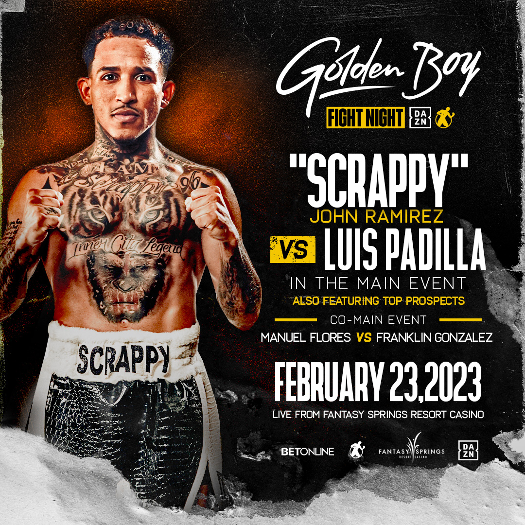 Scrappy Ramirez to Headline 2023s First Golden Boy Fight Night on DAZN
